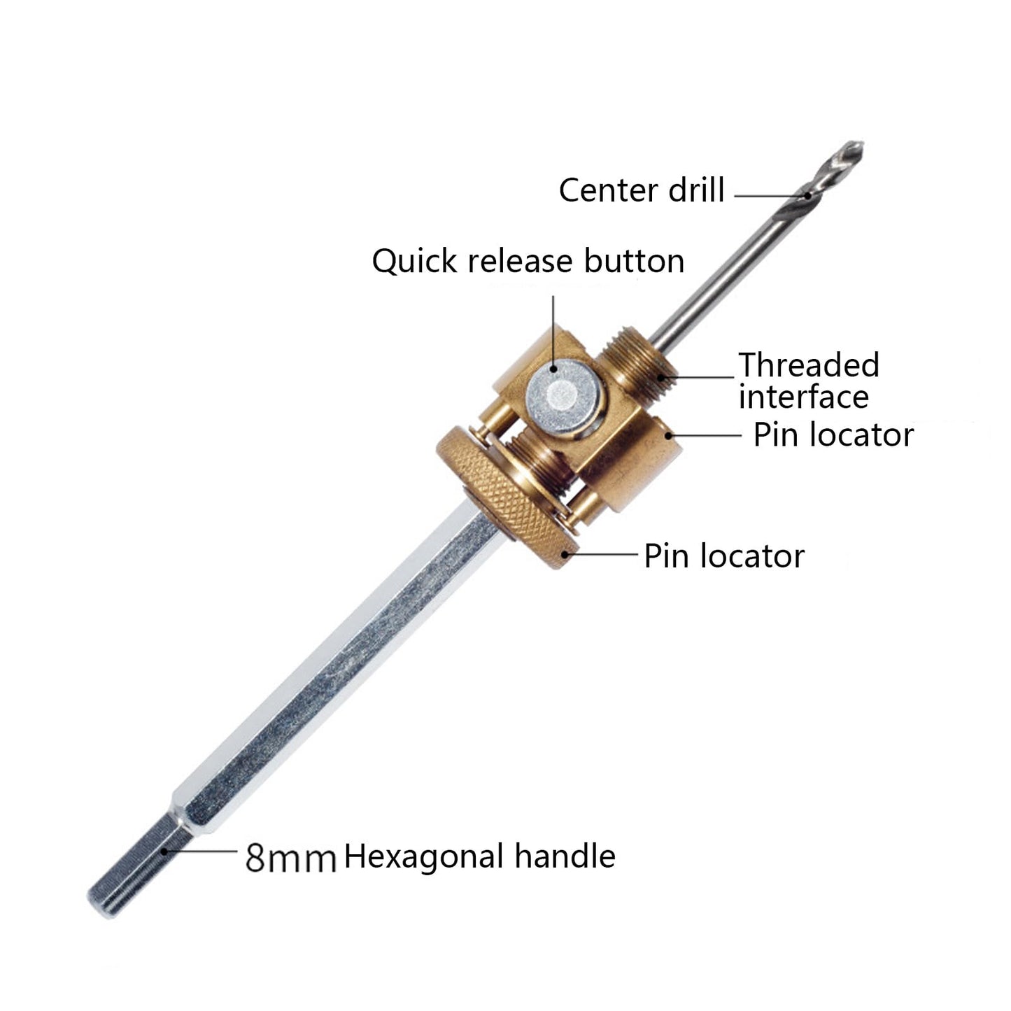 Metal Hole Drill Bit Quick Released Hole Opener