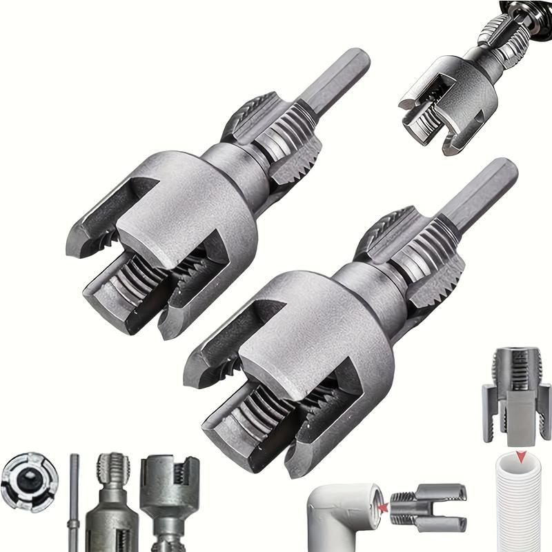 PVC Pipe Threading Tool Kit – Dual Inner/Outer Thread Cutter, NPT Tap ...