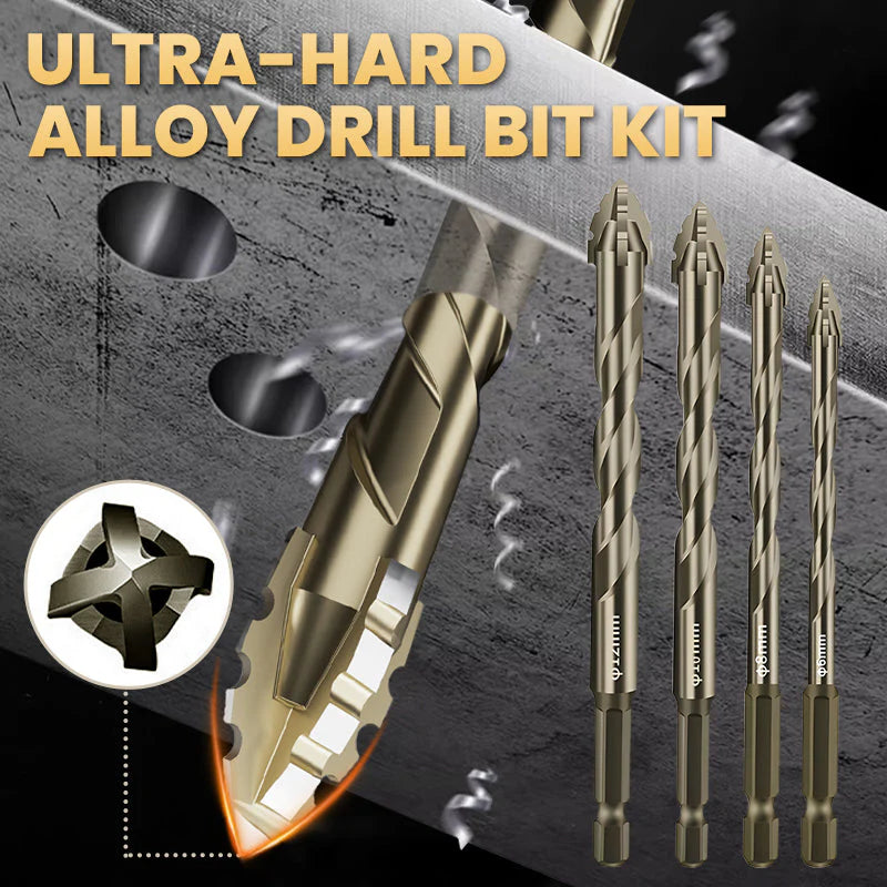 Four-Flute Eccentric Drill Bit Kit — Make it part of your routine