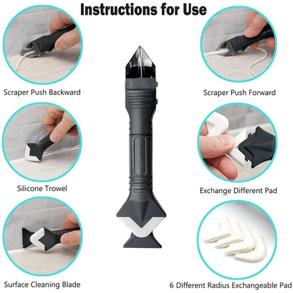 11 Pcs Silicone Caulking Tools