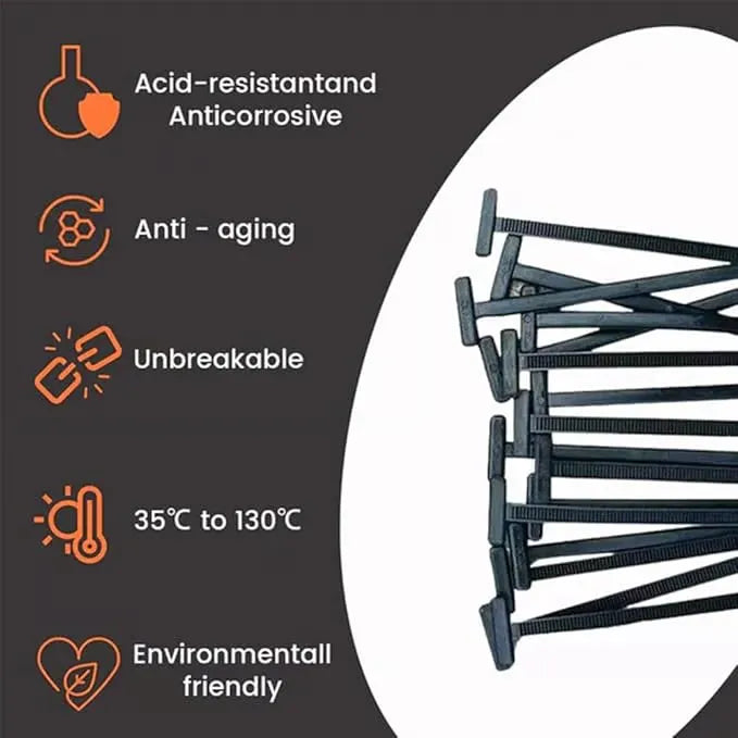 Heavy-Duty Nylon Universal Cable Tie Buckles