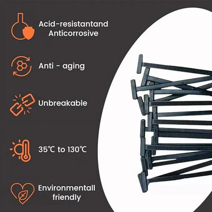 Heavy-Duty Nylon Universal Cable Tie Buckles