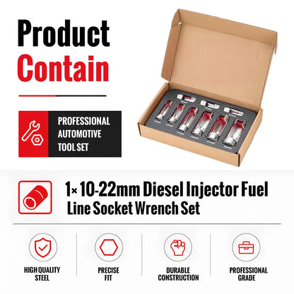 9-Piece Injector & Sensor Line Socket Set – 10–22mm