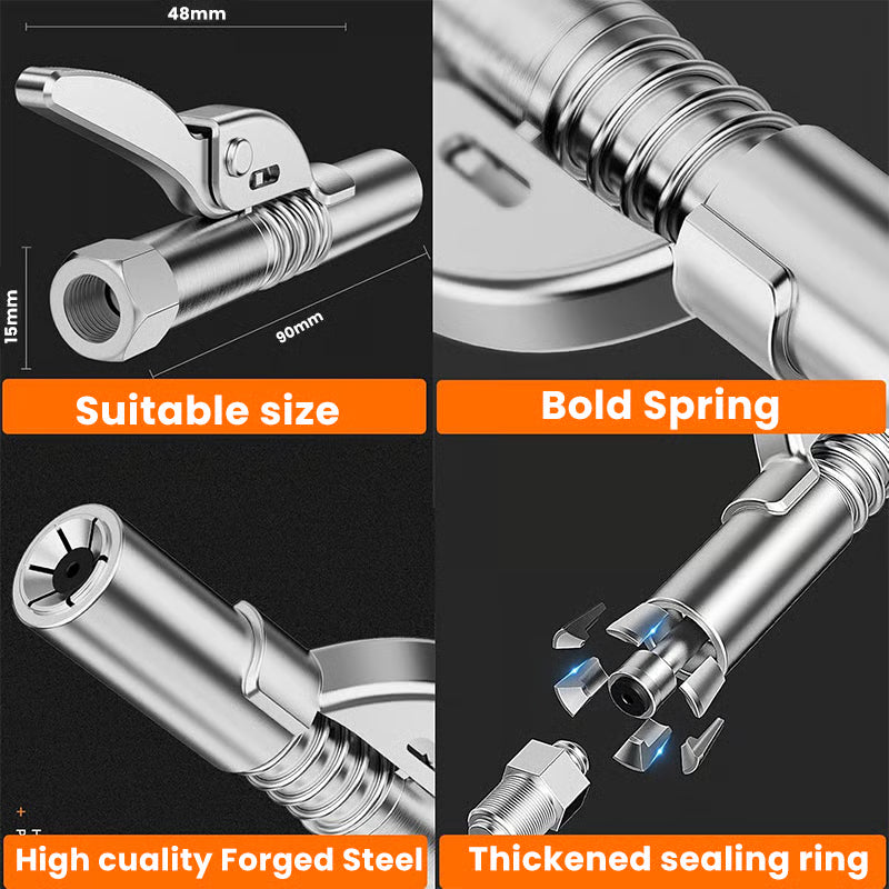 High Pressure Quick Release Grease Coupler