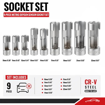 9-Piece Injector & Sensor Line Socket Set – 10–22mm