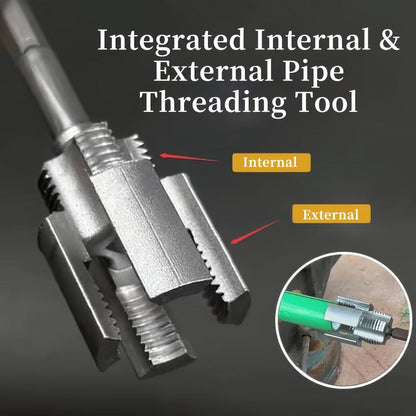 PVC Pipe Threading Tool Kit – Dual Inner/Outer Thread Cutter, NPT Tap Set for PVC Pipes