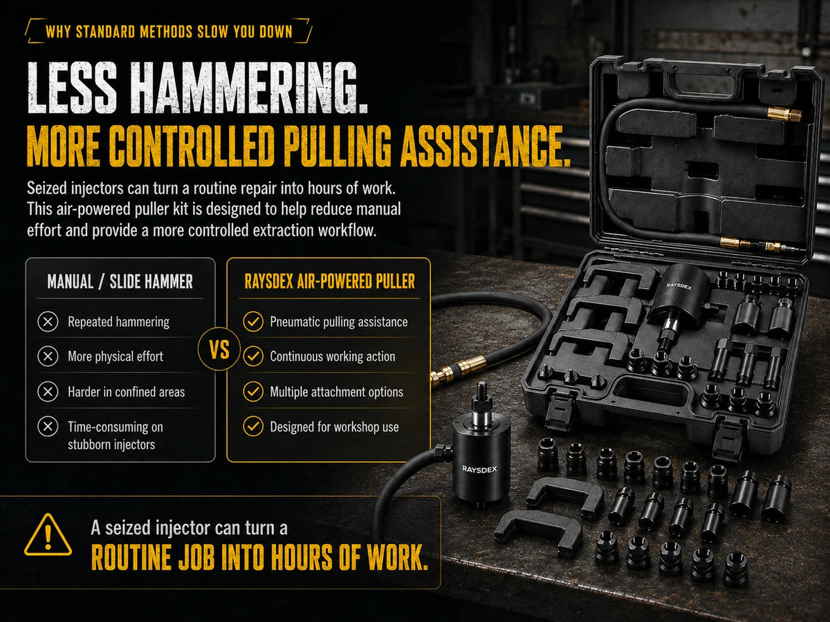 Seized diesel injector removal problem