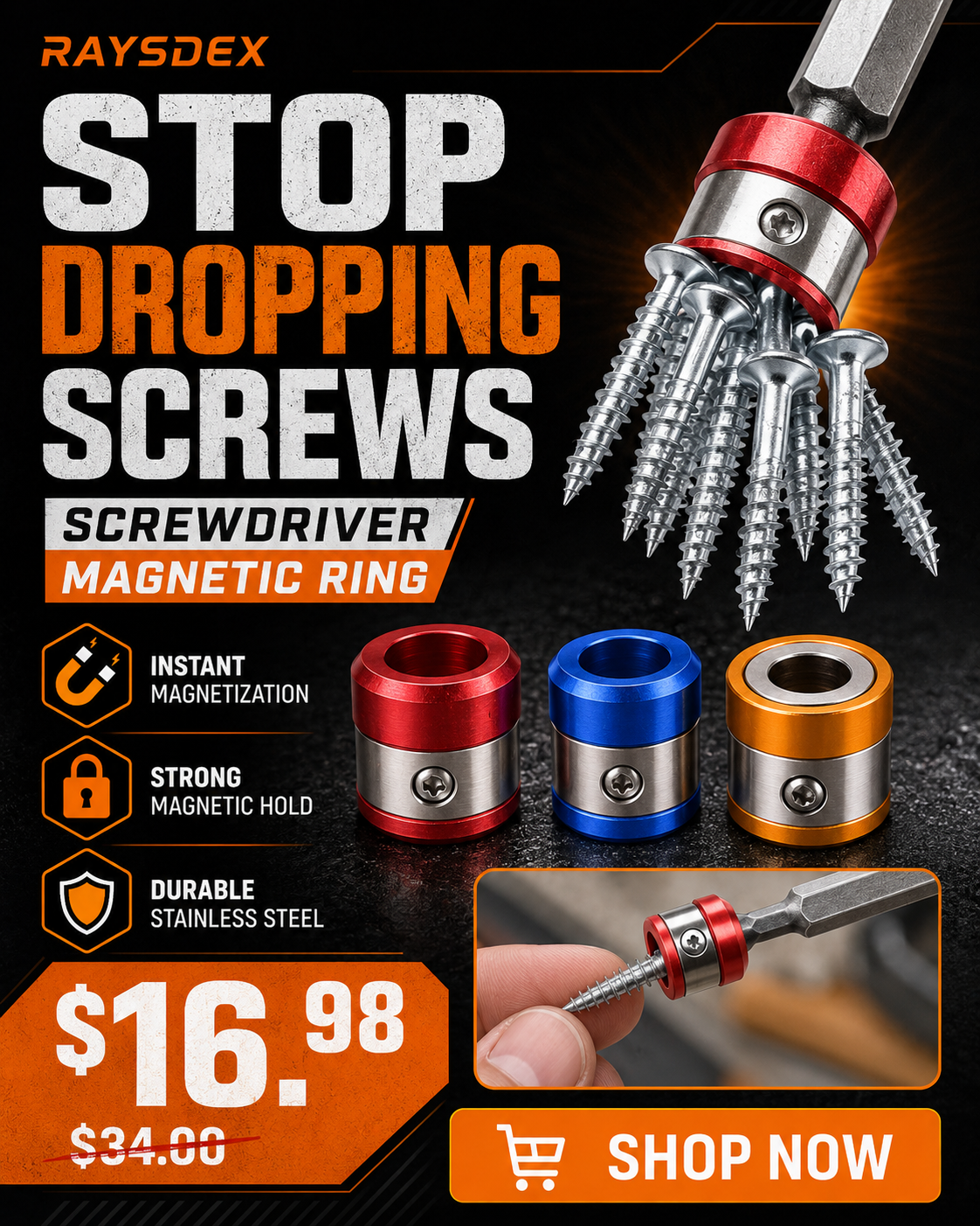 Magnethaltering für Schraubendreher-Bits