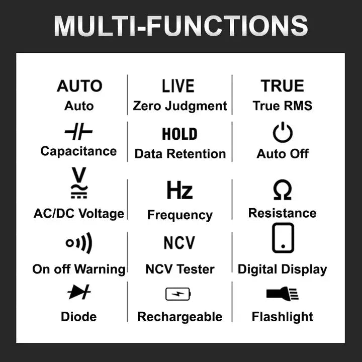 Raydexlights Multimeter Smart Digital Multimeter | Raysdex – RAYSDEX.NET